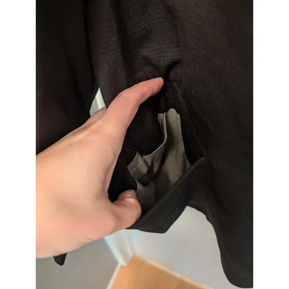 Vintage College Hall Pure Virgin Wool Men's Blazer/Sport Jacket, Black VGC - Picture 3 of 9